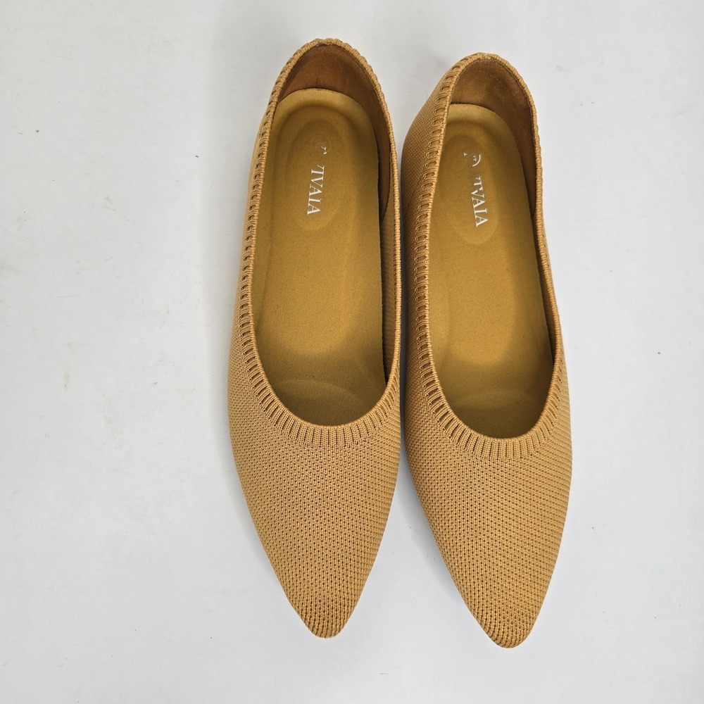 Vivaia Aria 5 Pointed-Toe Ballet Flats Shoes Ginger Yellow Women's 9 39.5 Womens - Picture 2 of 13